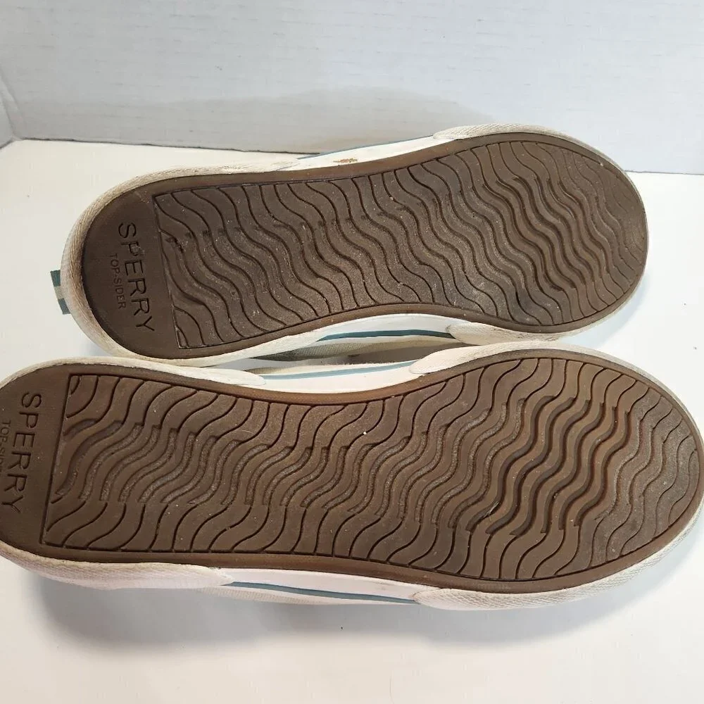 Women's Sperry Pier Wave Lace To Toe Retro Cap Sneaker Bone White Size 8